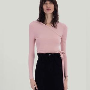 Dress Blank Tie Wrap Tee